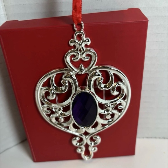 Lenox Bejeweled Spire Ornament Silverplate Christmas Keepsake - Picture 2 of 3